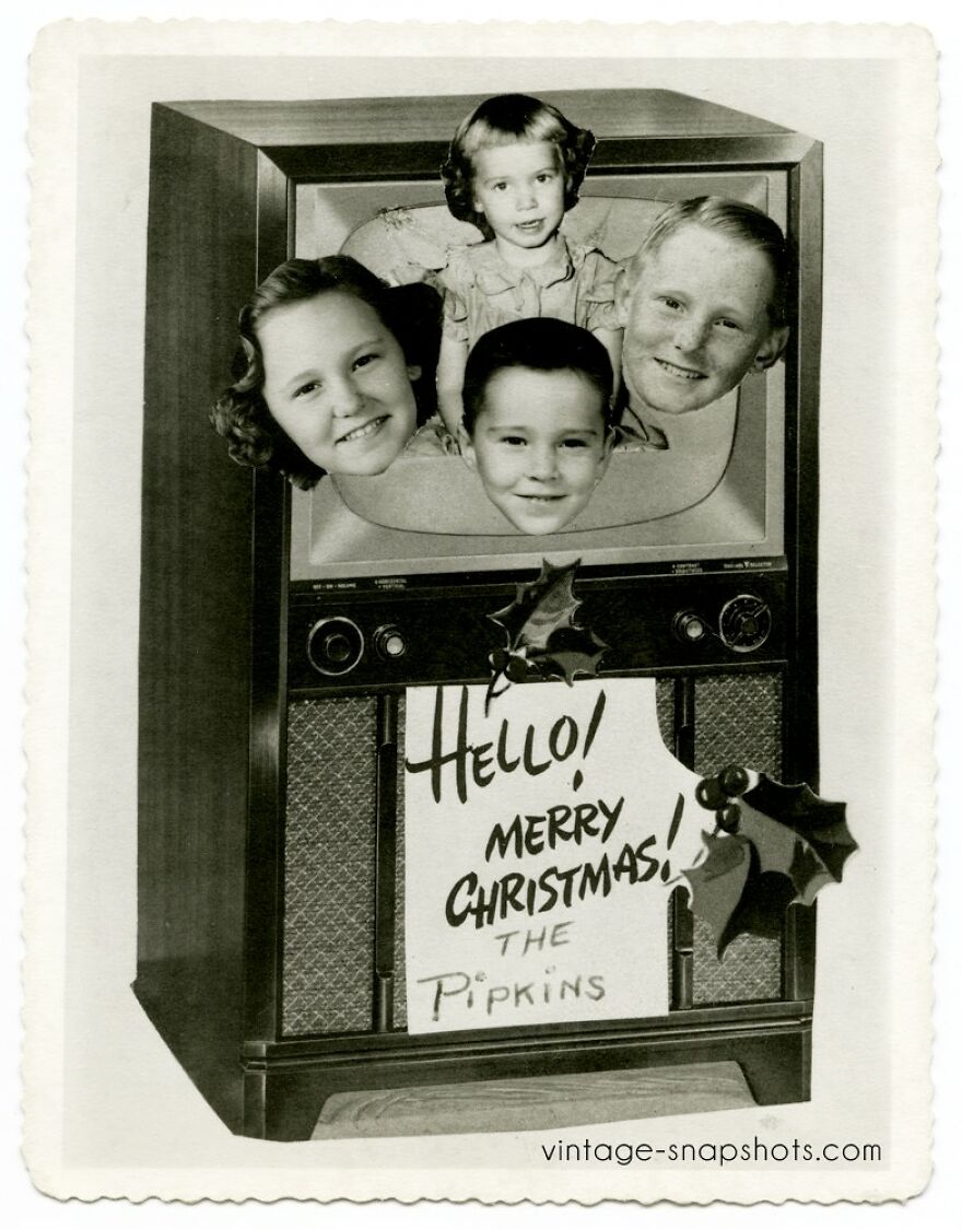 The Pippins Bursting Through The TV To Say Hello! 1953