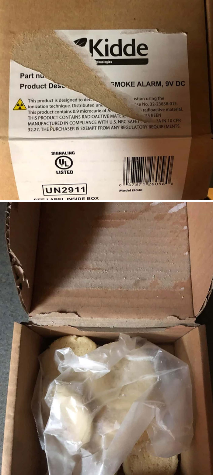 This Odd Box Of Sugar Cookies Showed Up At My Door. No Address, No Note Or Anything, Just Cookies In This Smoke Alarm Box