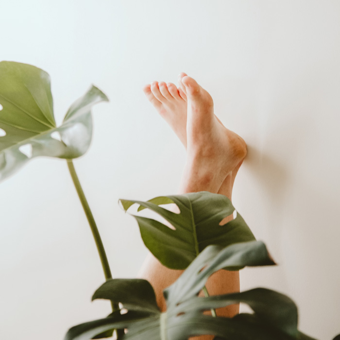 Feet and plants 