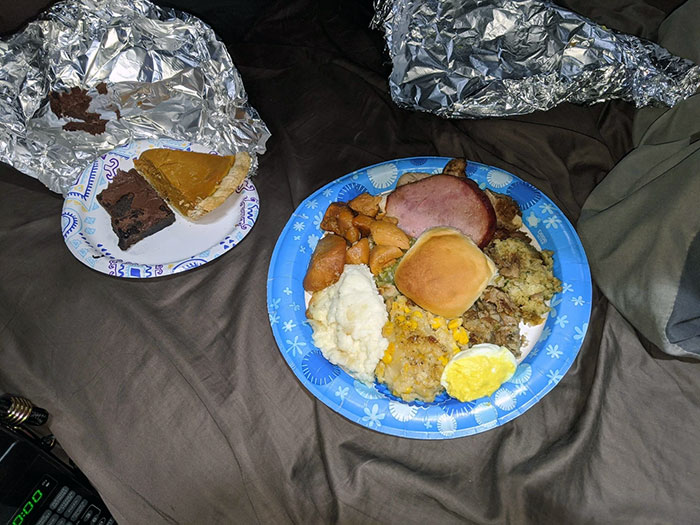 A Stranger Knocked On My Door And Gave Me A Homemade Thanksgiving Dinner Last Night And Saved Me From Eating Truck Stop Pizza For Dinner. Thank You, It Truly Means A Lot