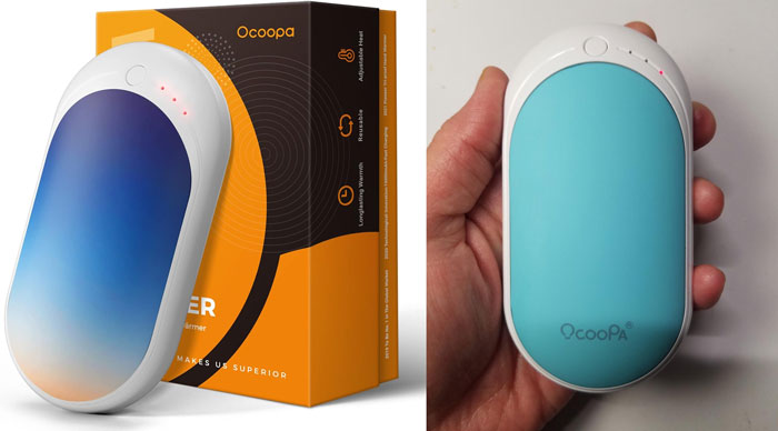 OCOOPA Rechargeable Hand Warmer: Featuring adjustable heat settings, high-tech materials, and compact design - it's the perfect outdoor companion for the cold days ahead.