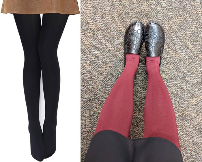 Womens Opaque Fleece Lined Tights: The perfect layering essential that keeps you warm and enhances your figure with its snug fit.