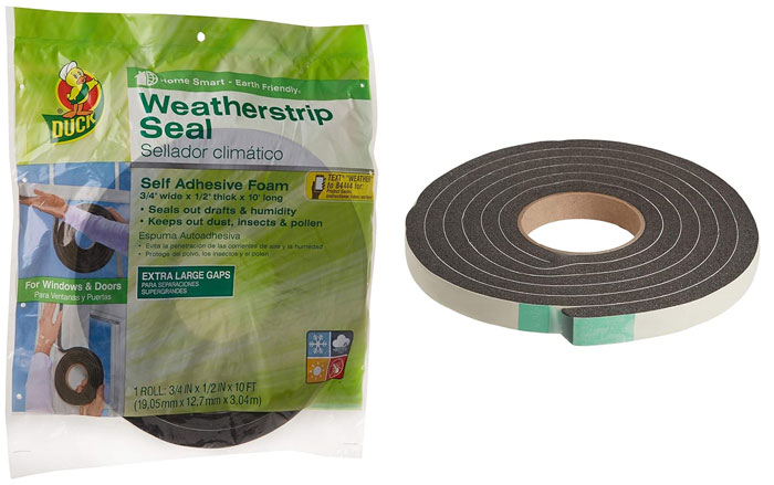 Self Adhesive Foam Weatherstrip Seal: The perfect solution to seal out chilly drafts and keep your home comfortably warm.