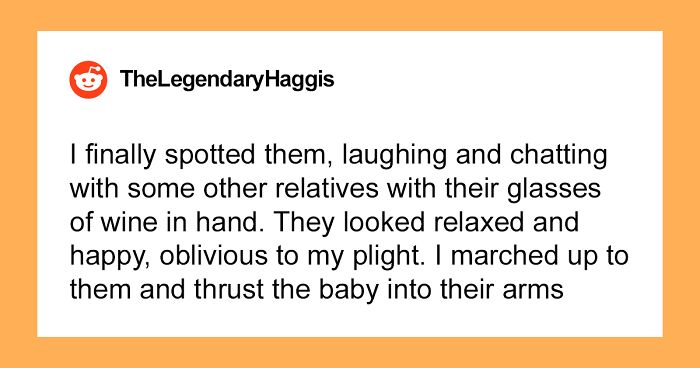 Woman Is Tired Of Family Dumping Their Kids On Her At Events, Stops Going