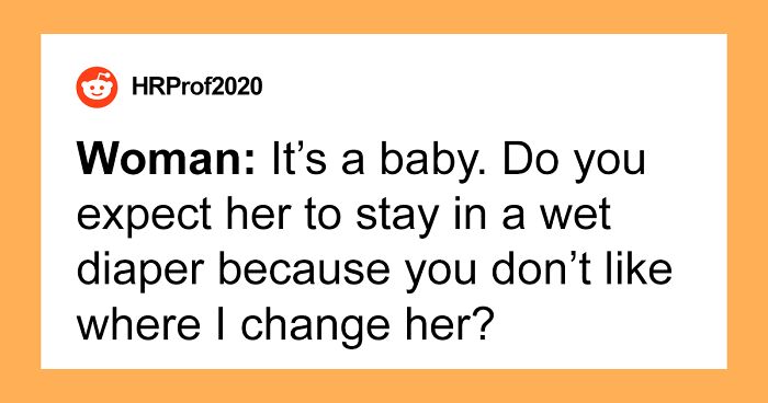 Mom Wants To Treat Restaurant Table As A Diaper Changing Station, Disgusted Customer Retaliates