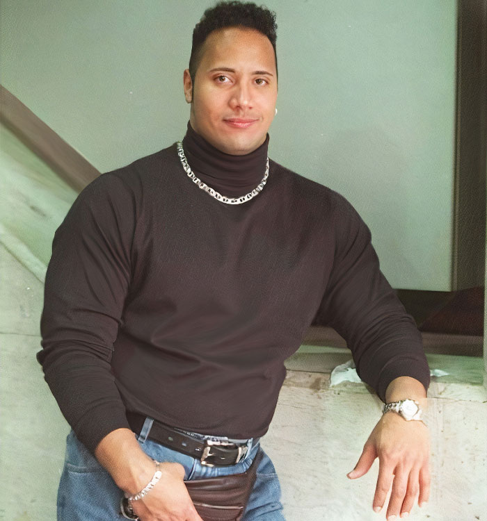 Dwayne Johnson Recreated Viral Meme Of Younger Self For Christmas, And Fans Were Not Ready
