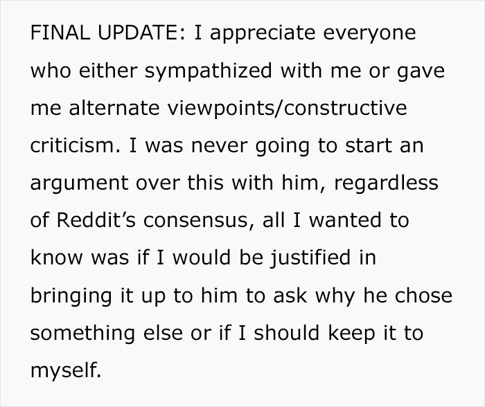 GF Is Very Disappointed By BF's Holiday Gift, Gets A Reality Check GF Is Very Disappointed By BF's Holiday Gift, Gets A Reality Check