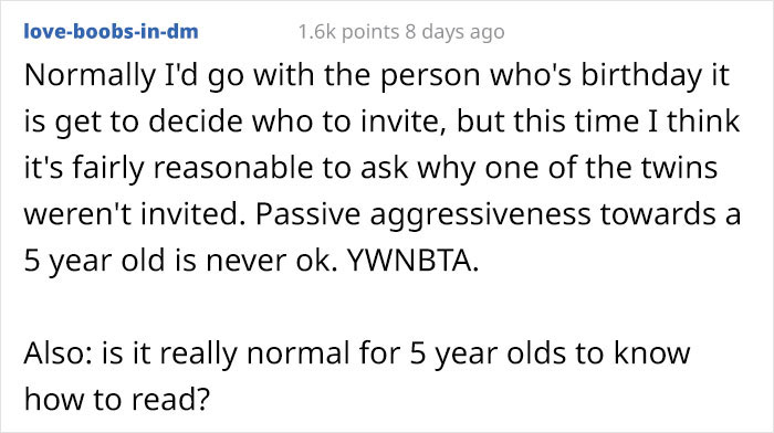 Mom Contemplates Confronting Woman Who Invited Only One Of Her Twins To Her Daughter’s Birthday