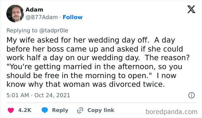 This Is Wild. She Didn't Work, But She Didn't Quit. It Took Her Boss Ignoring A Vacation Request We Planned 6 Months Out For Her To Finally Quit The Job