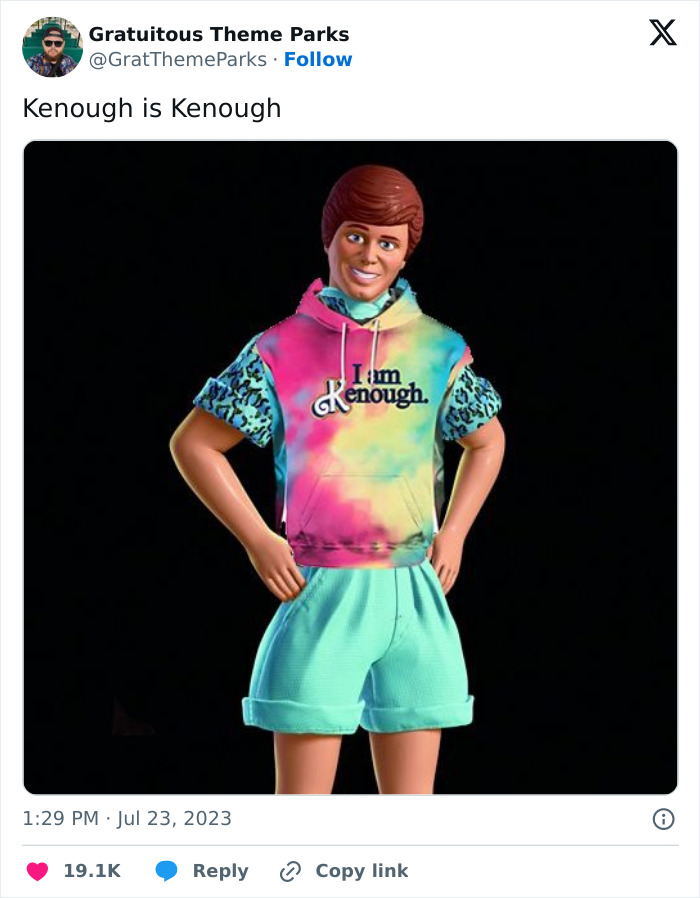 Motto "Kenough" From "Barbie" Movie