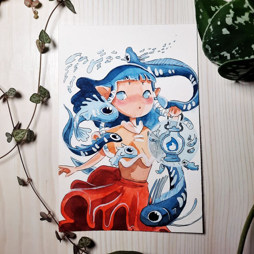 I Painted One Whimsical Illustration A Day For A Month (31 Pics)
