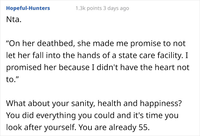 “AITA For Breaking My Deathbed Promise To My Wife To Take Care Of Her Down's Syndrome Daughter?” “AITA For Breaking My Deathbed Promise To My Wife To Take Care Of Her Down's Syndrome Daughter?”