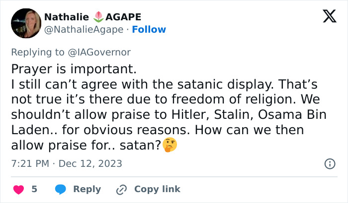Satanic Temple Defends “Religious Expression” With Controversial Capitol Baphomet Display