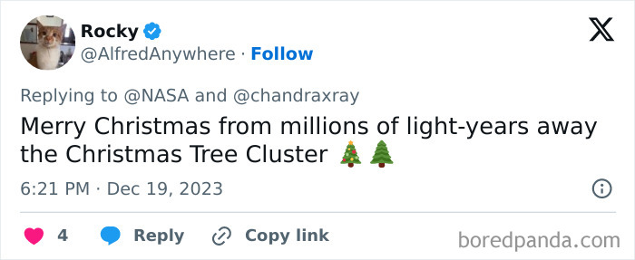 NASA Finds Cluster Of Young Stars That Looks Exactly Like A “Cosmic Christmas Tree” NASA Finds Cluster Of Young Stars That Looks Exactly Like A “Cosmic Christmas Tree”