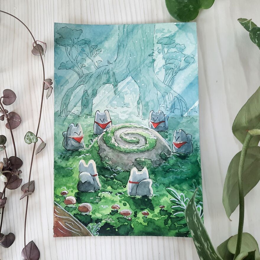 I Painted One Whimsical Illustration A Day For A Month (31 Pics)