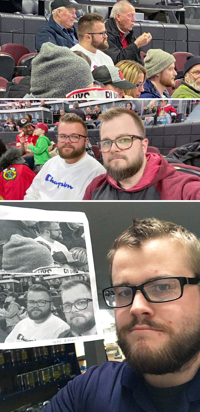 Dos desconocidos gemelos se encontraron en un partido de hockey, y el 3º encontró su foto en internet