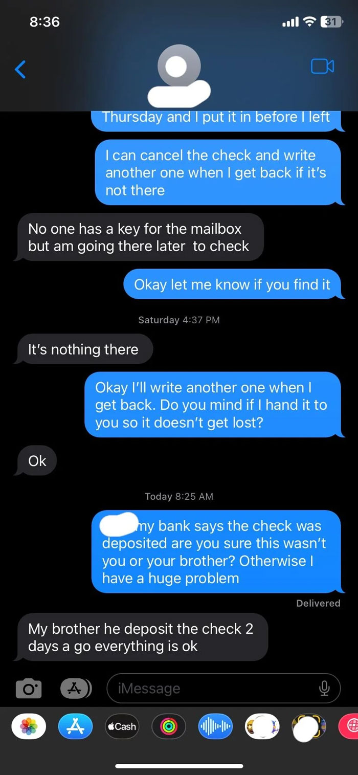 Tenant Learns Their Rent Payment Check Was Cashed In, Landlord Claims He Did No Such Thing Tenant Learns Their Rent Payment Check Was Cashed In, Landlord Claims He Did No Such Thing