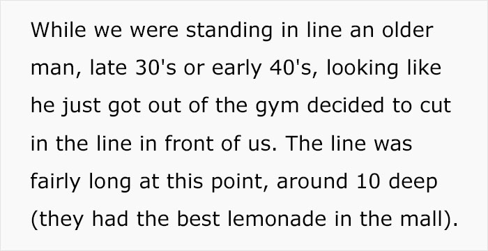 Entitled Man Cuts In Line And Yells At A Kid At Food Court, Loses $147 Due To His Rudeness Entitled Man Cuts In Line And Yells At A Kid At Food Court, Loses $147 Due To His Rudeness