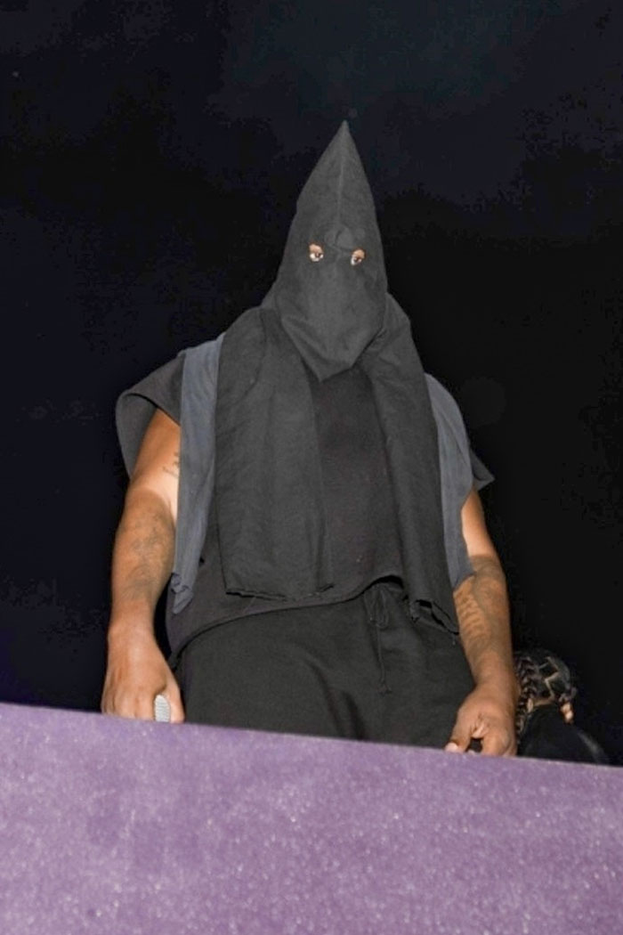 “Get Her Off The Stage”: Ku Klux Klan Hood Worn By Kanye West Next To Daughter North Sparks Outrage
