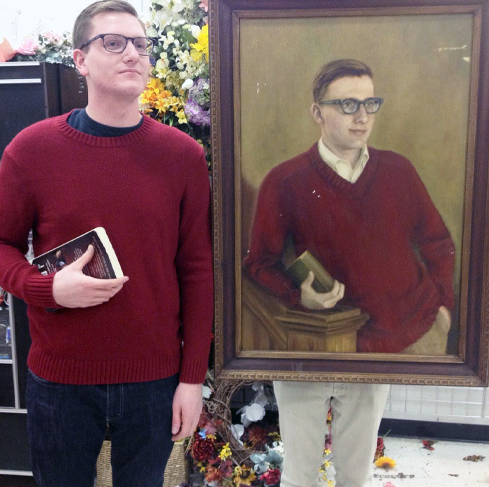 I Found This Random Painting In A Thrift Store That Looks Unsettlingly Similar To Me