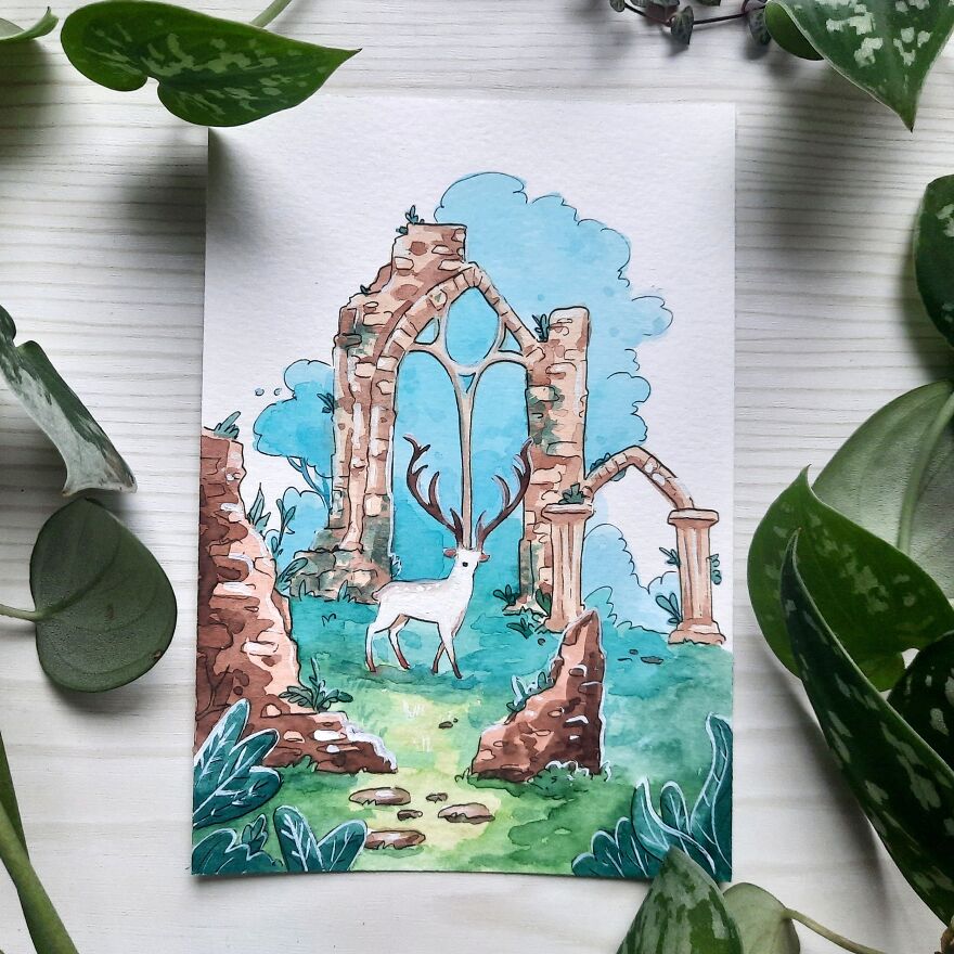 I Painted One Whimsical Illustration A Day For A Month (31 Pics)