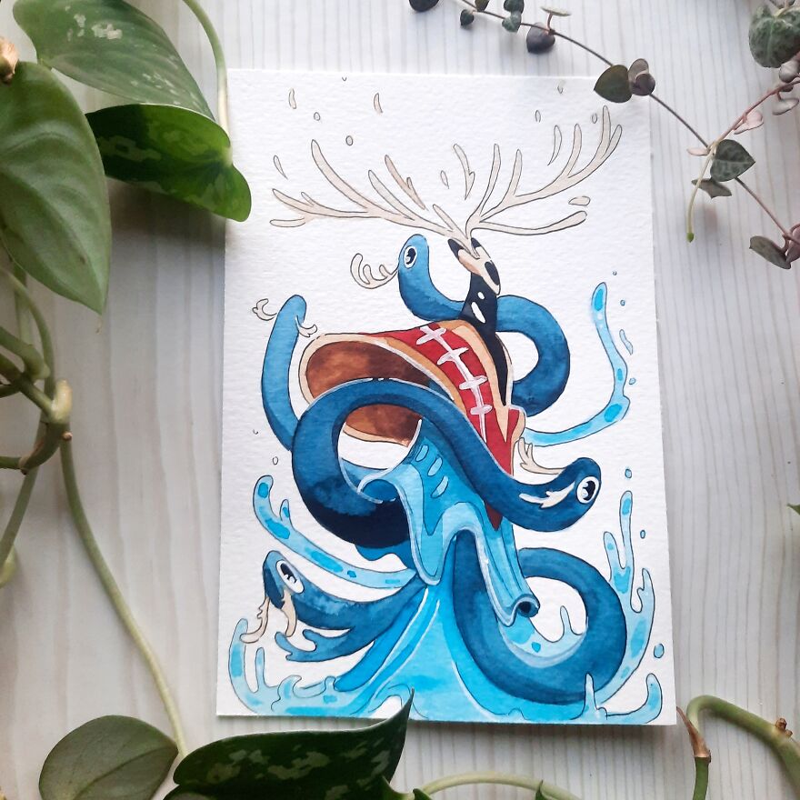 I Painted One Whimsical Illustration A Day For A Month (31 Pics)