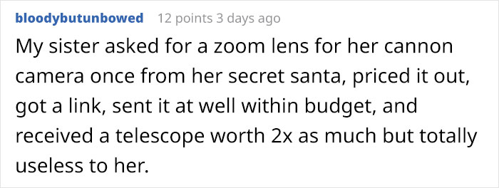 GF Is Very Disappointed By BF's Holiday Gift, Gets A Reality Check GF Is Very Disappointed By BF's Holiday Gift, Gets A Reality Check