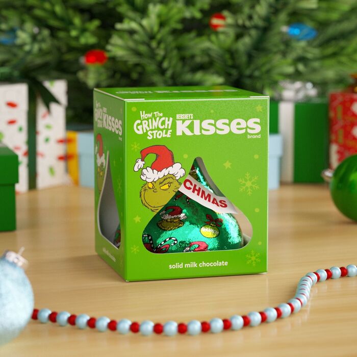 Sweeten Your Holidays: Hershey's Kisses The Grinch Solid Milk Chocolate - A Christmas Treat That Will Steal Your Heart, Not Christmas