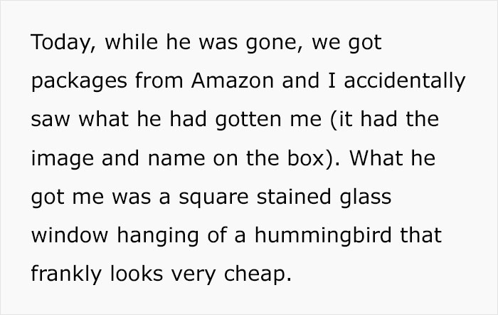 GF Is Very Disappointed By BF's Holiday Gift, Gets A Reality Check GF Is Very Disappointed By BF's Holiday Gift, Gets A Reality Check