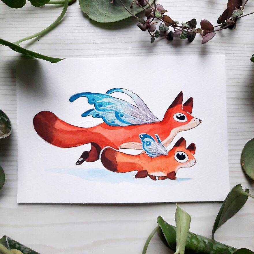 I Painted One Whimsical Illustration A Day For A Month (31 Pics)