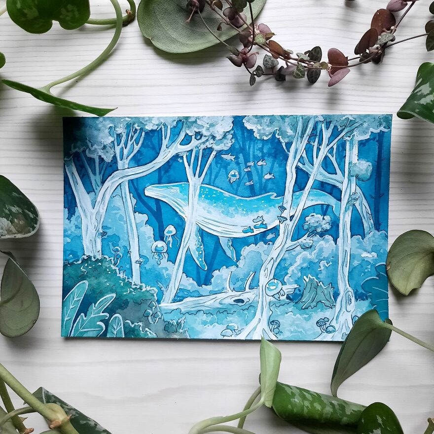 I Painted One Whimsical Illustration A Day For A Month (31 Pics)