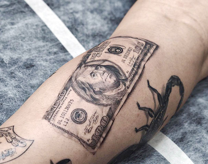 Dollar Bill Tattoo