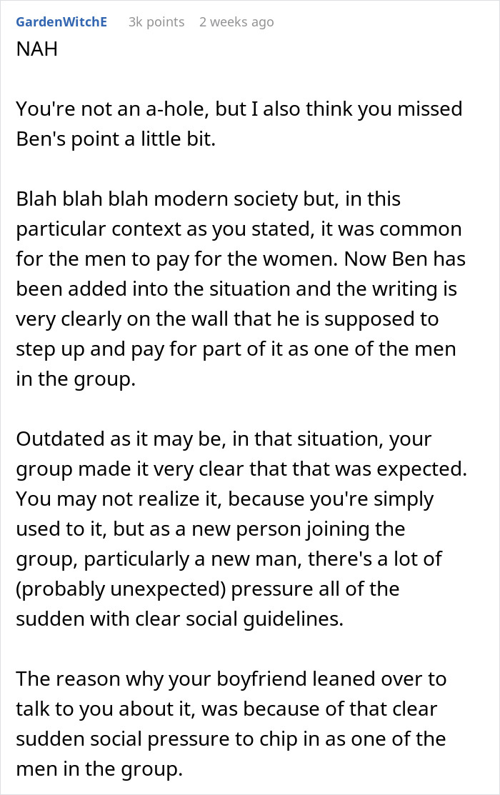 Woman Refuses To Let BF Pretend He Paid For Dinner To 'Save Face', Asks If She Was Wrong Woman Refuses To Let BF Pretend He Paid For Dinner To 'Save Face', Asks If She Was Wrong