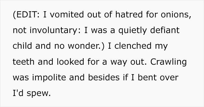 "Just Eat A Few Bites": Girl Forces Herself To Eat Onions At A Friend's House, It Doesn't End Well "Just Eat A Few Bites": Girl Forces Herself To Eat Onions At A Friend's House, It Doesn't End Well