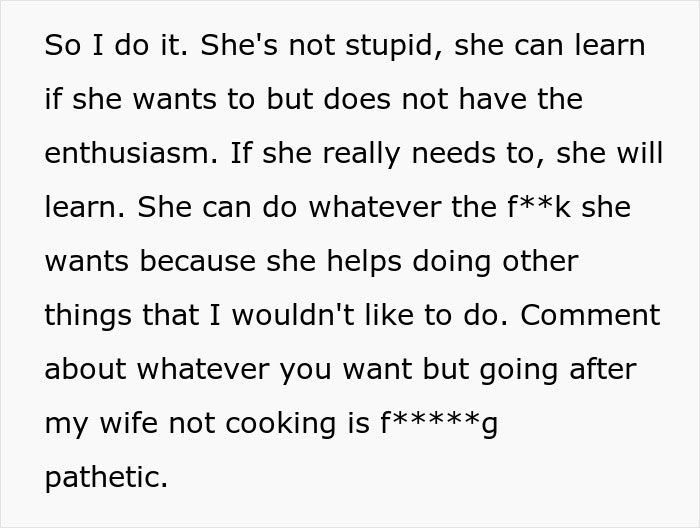 “Borderline Gross”: Wife Goes To Bed In Tears After Husband Mistakes Home Cooking For Takeout