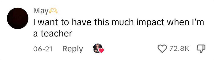 Comment about meaningful notes from teachers with a high impact, shown with likes and engagement. Comment about meaningful notes from teachers with a high impact, shown with likes and engagement.