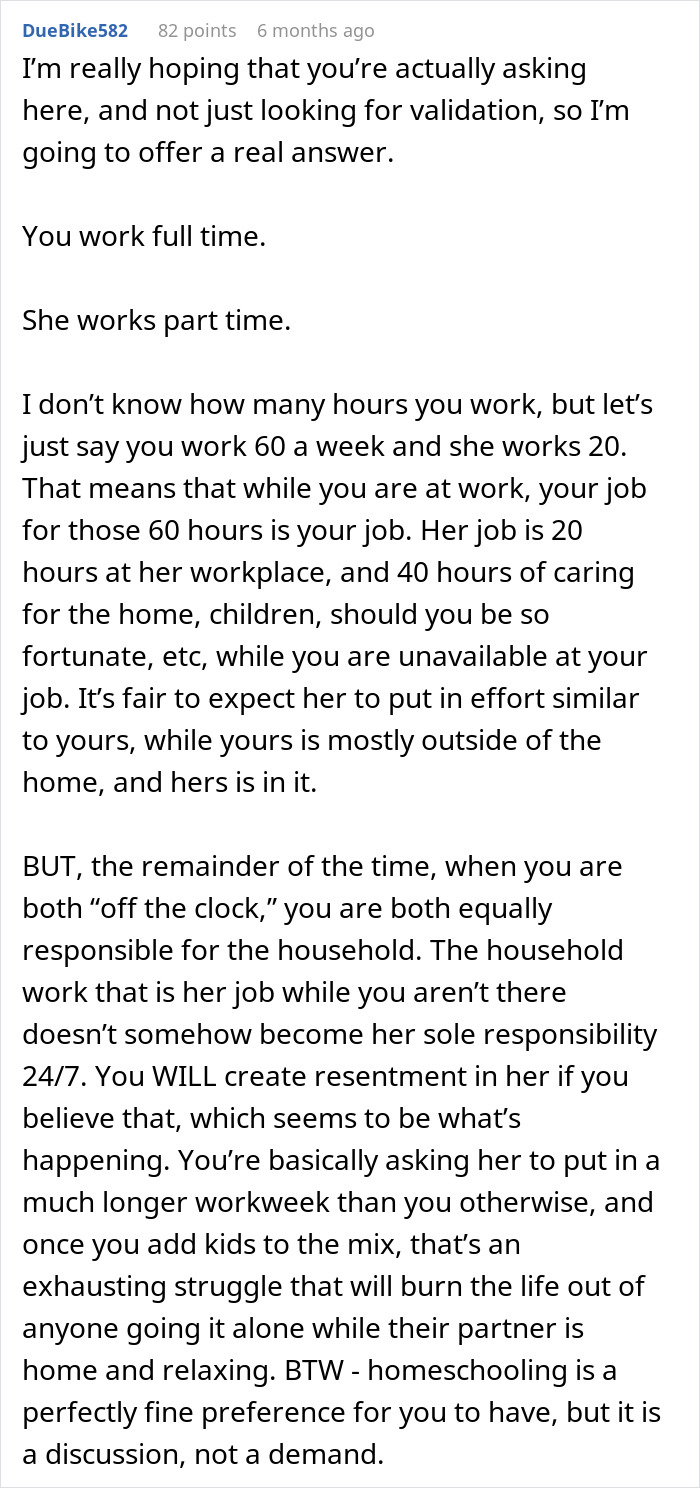 Man Balancing Long Hours and Bills Faces GF's "Equal" Chores Request, Turns To Internet For Advice