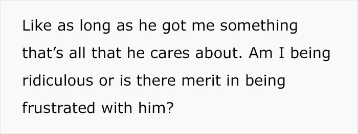 GF Is Very Disappointed By BF's Holiday Gift, Gets A Reality Check GF Is Very Disappointed By BF's Holiday Gift, Gets A Reality Check