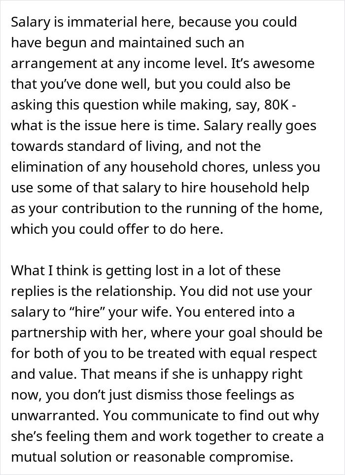 Man Balancing Long Hours and Bills Faces GF's "Equal" Chores Request, Turns To Internet For Advice