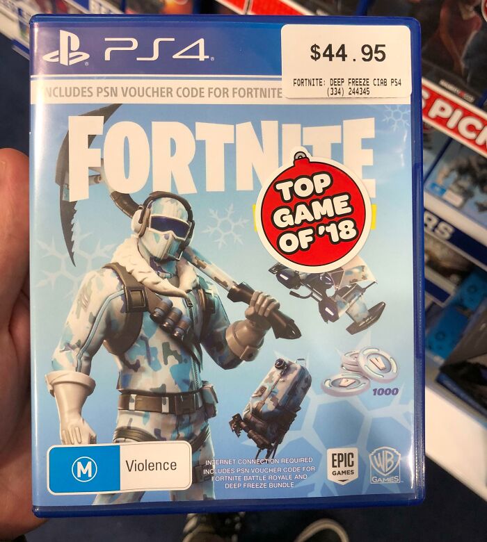 EB Games In Australia Using Stickers To Cover Up The Fact That It's Just A Digital Code, And Not An Actual Game