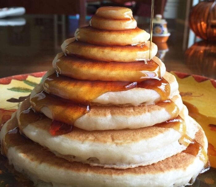 This Perfect Homemade Buttermilk Pancake Mountain