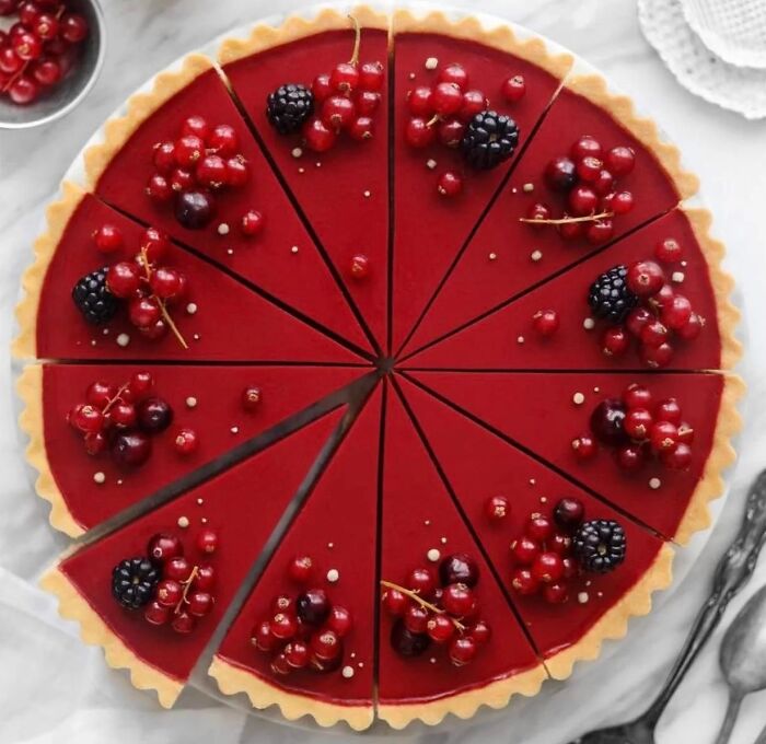 Perfectly Executed Cranberry Tart