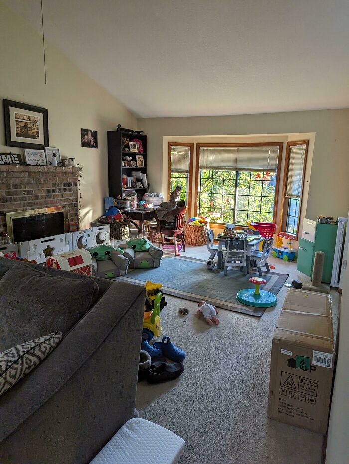 My Son Decided To Play "Find The Toddler" This Morning