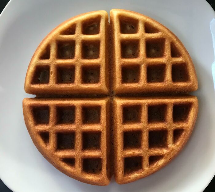 This Waffle I Made Today. Fresh Off The Iron