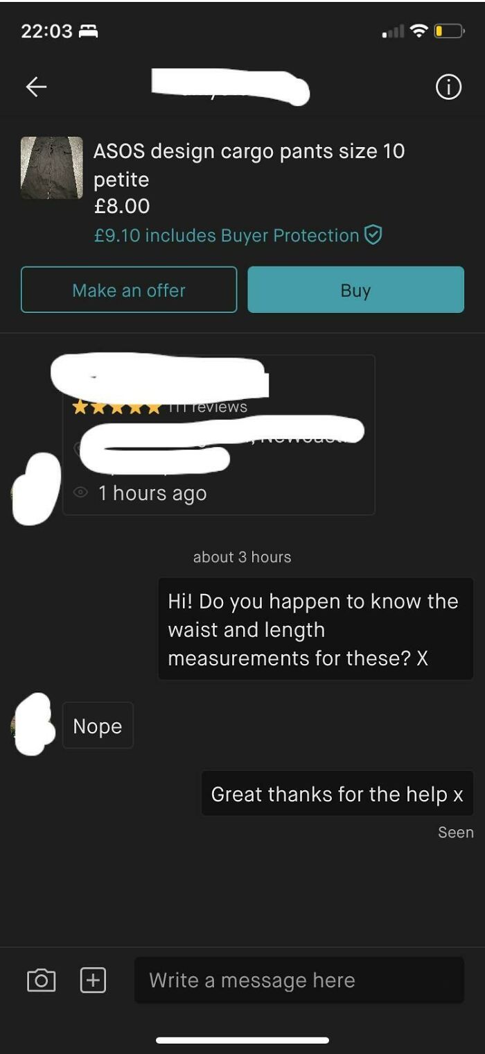 My Favourite Encounter I’ve Ever Had With A Seller (No Personal Info)