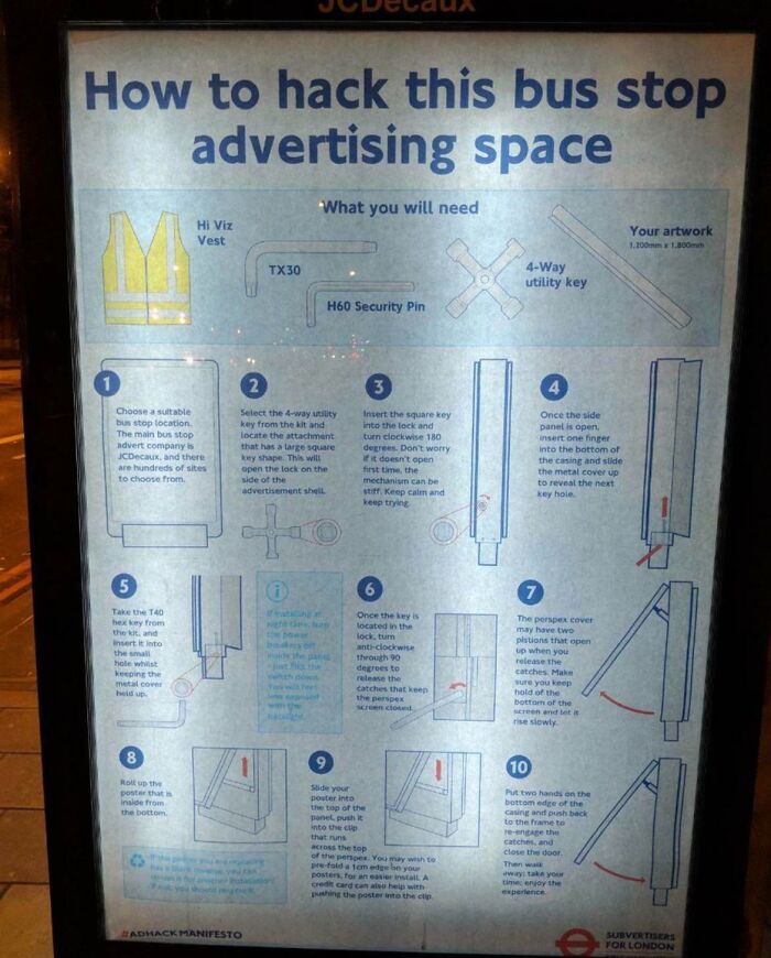 How To Hack A Bus Stop Advertising Space