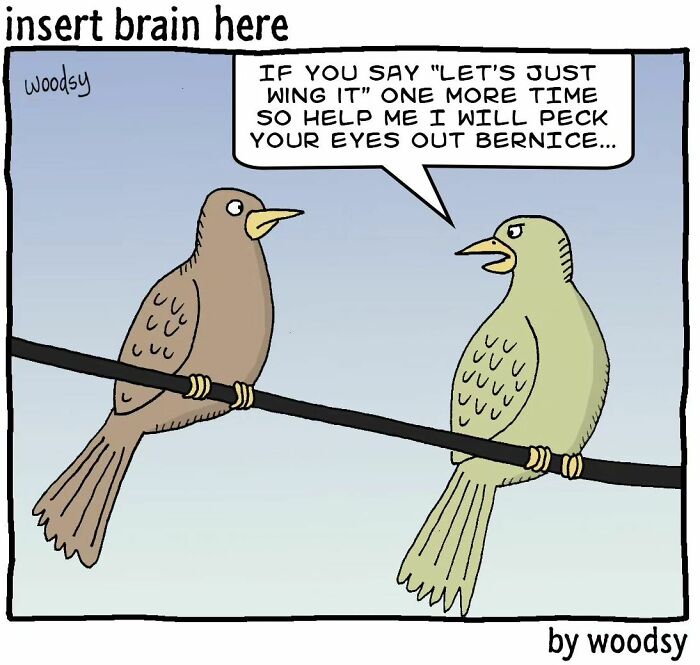 New Absurd Humor Single Panel Comics From The “Insert Brain Here” Strip By Paul Woods