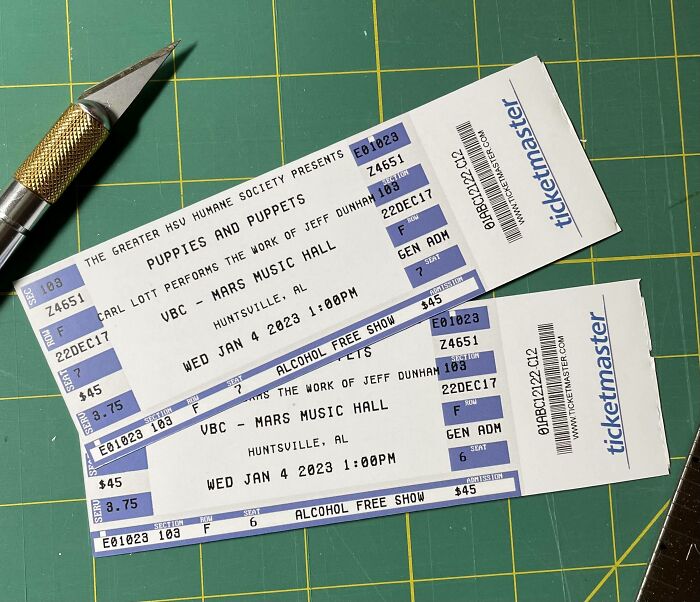 Fake Tickets My Husband And I Created For My Brother-In-Law's Prank Christmas Gift