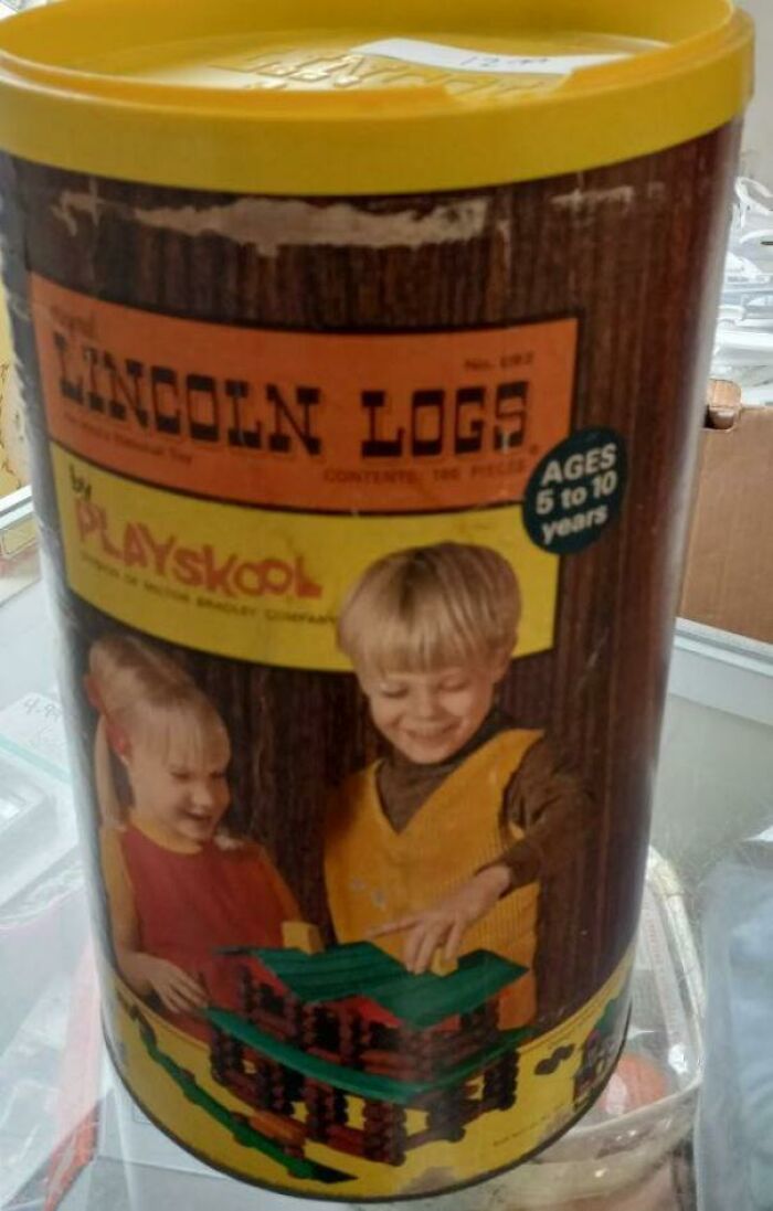 Lincoln Logs Arrived At The Thrift Store Today. Imagine How Long They've Been In Someone's Closet