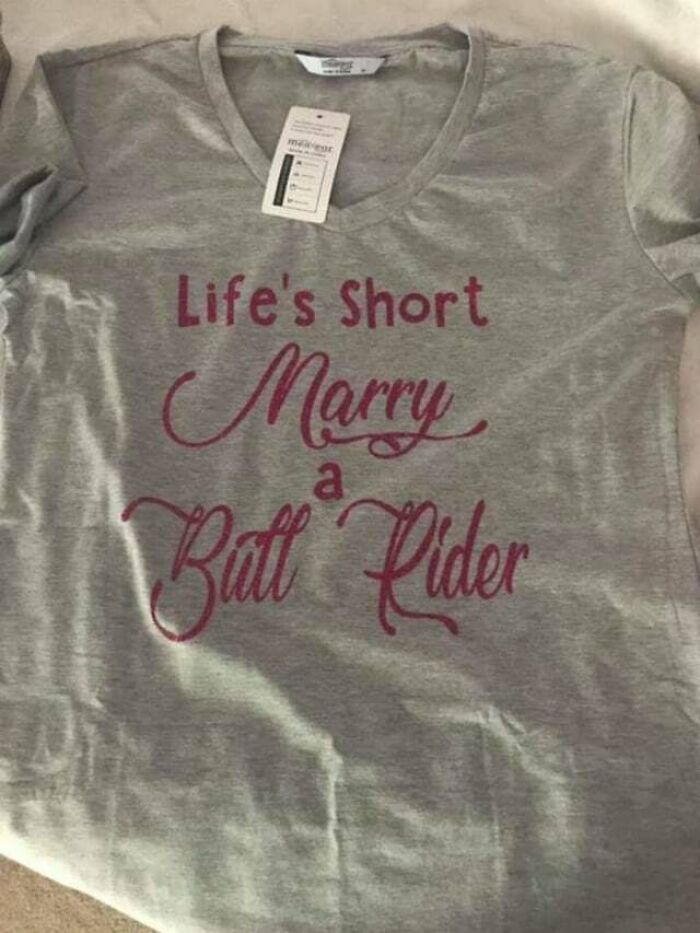 There Was An Attept To Make A Targeted Shirt For Bull Rider Spouses